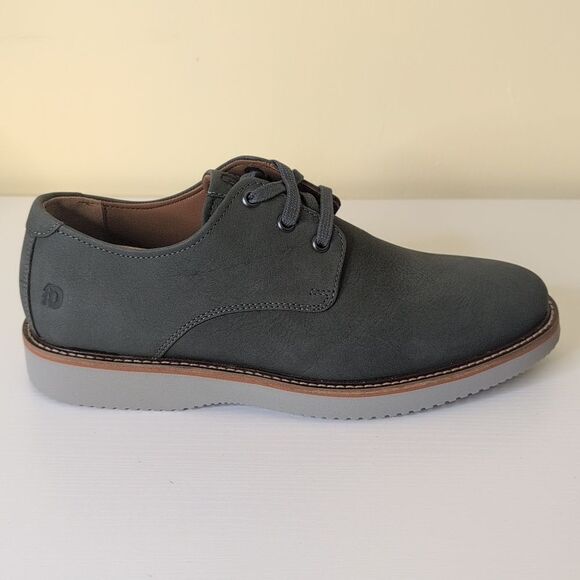 Dunham Men's 8 2E Clyde Plaintoe Dark Grey Suede Shoes, NEW - Picture 8 of 13